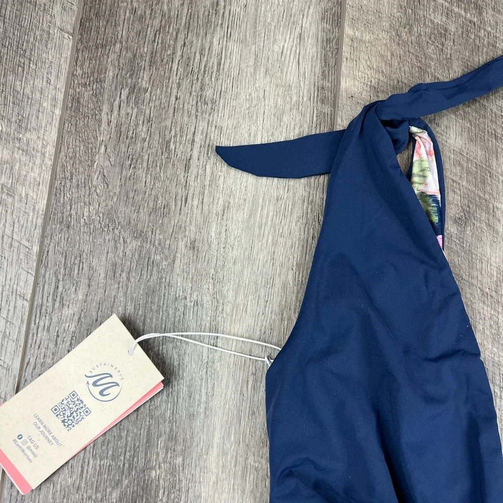 Maaji Navy Reversible One‎ Piece Swimsuit